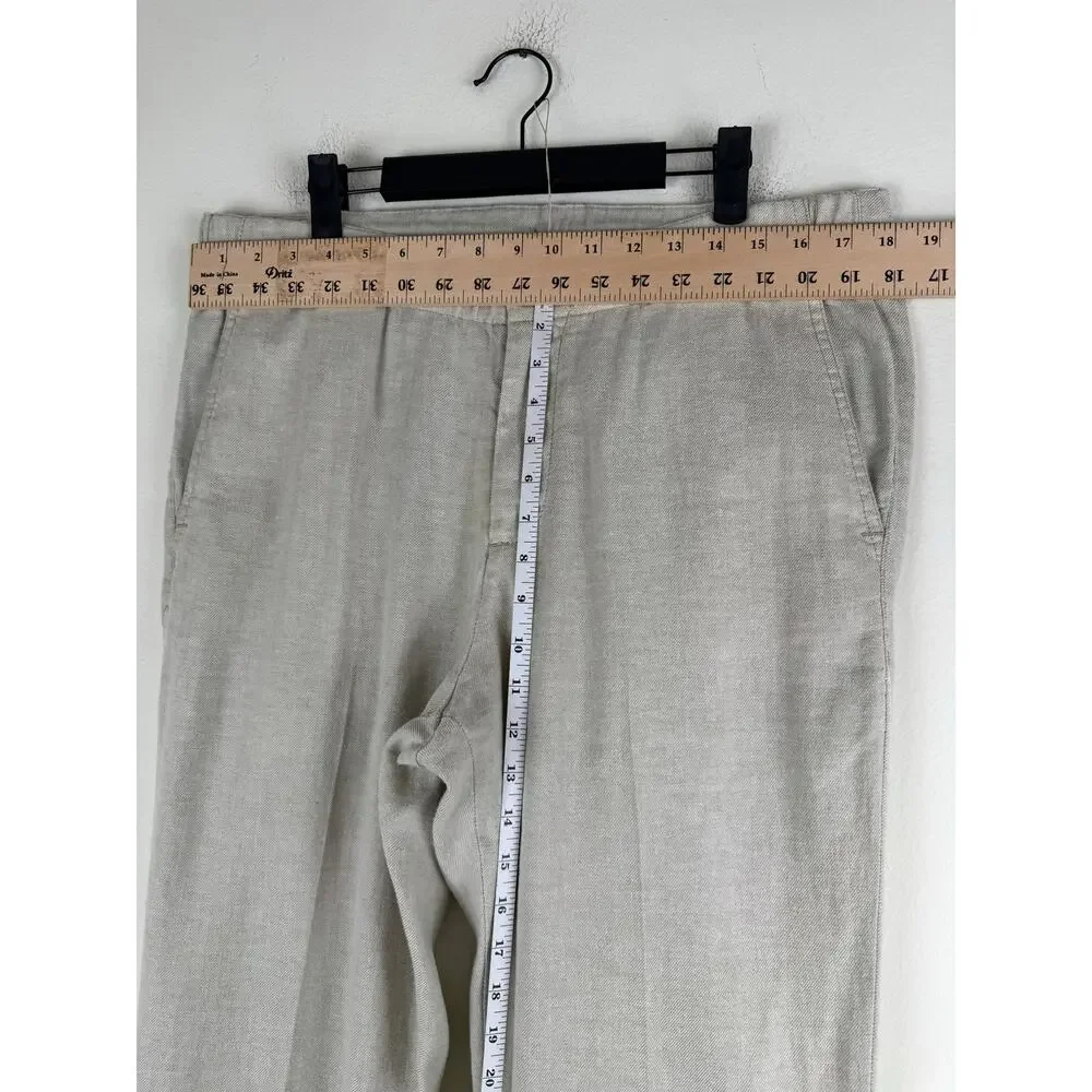 Tommy Bahama Linen Blend Casual Pants Beige Large 35